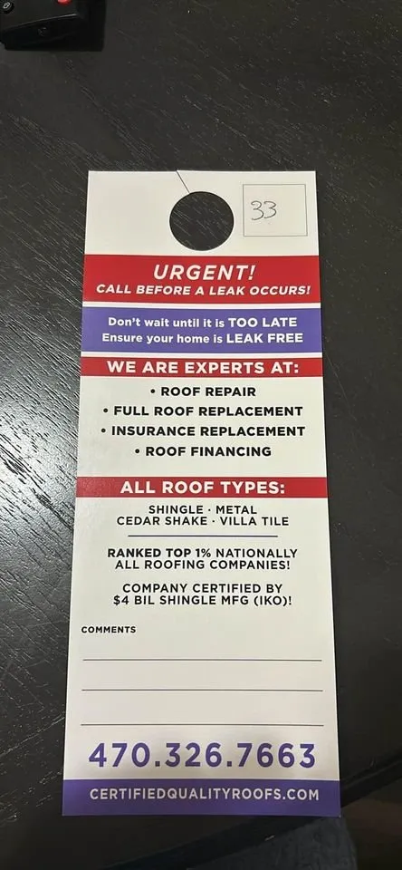 Slide of Quality Roofing