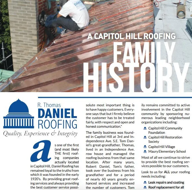 Slide of R. Thomas Daniel Roofing