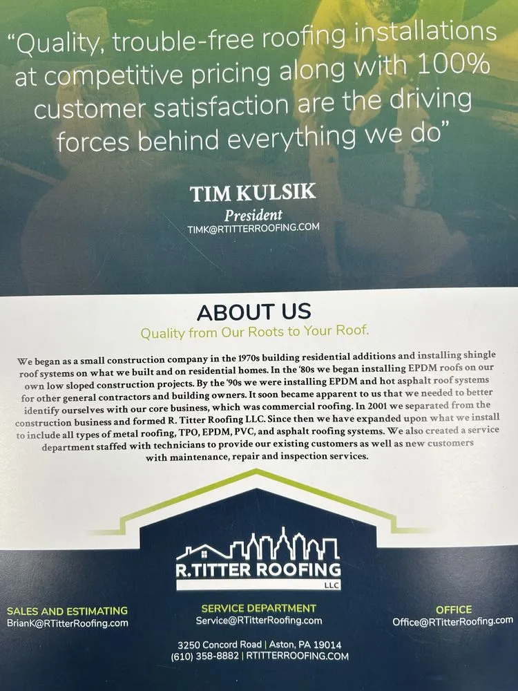 Slide of R Titter Roofing