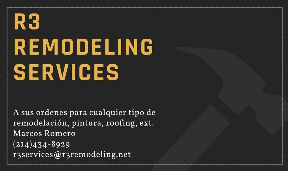 Slide of R3 Remodeling Services