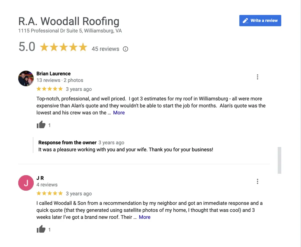 Slide of R.A. Woodall & Son Contracting Inc.