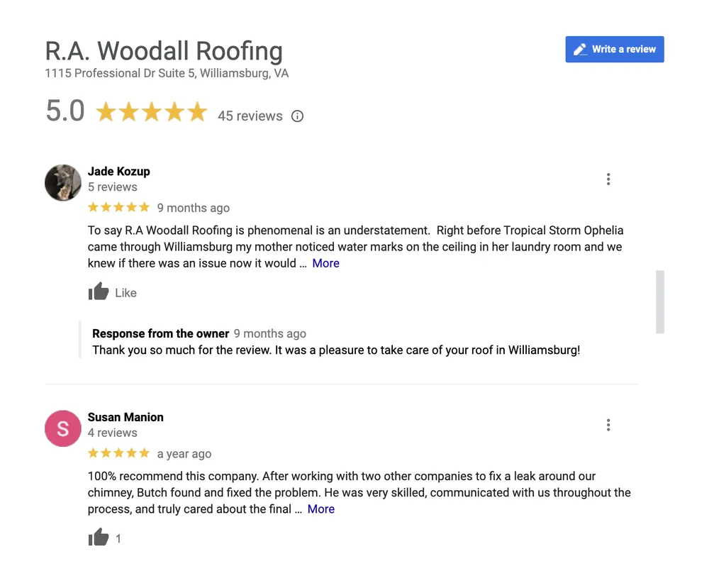 Slide of R.A. Woodall & Son Contracting Inc.