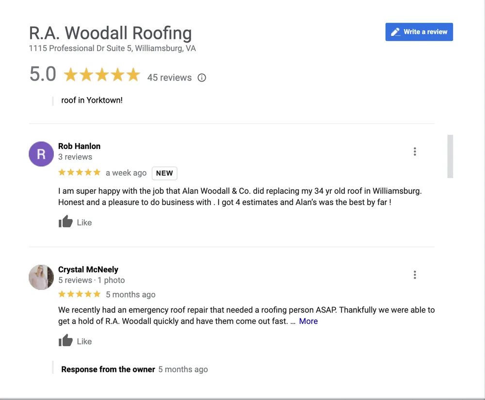 Slide of R.A. Woodall & Son Contracting Inc.