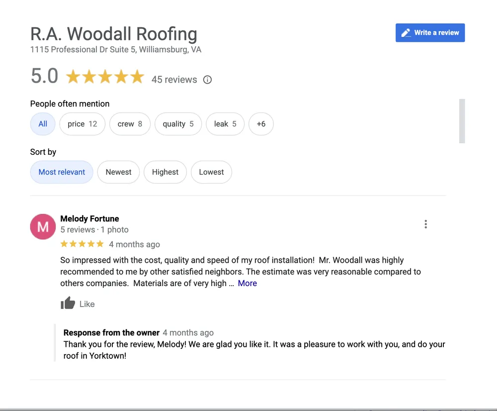 Slide of R.A. Woodall & Son Contracting Inc.