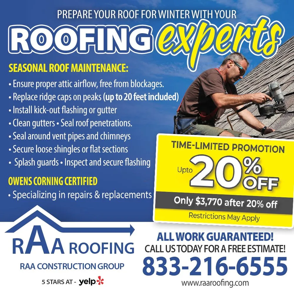 Slide of RAA Roofing