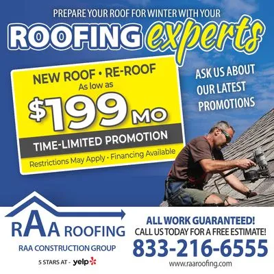 RAA Roofing Logo