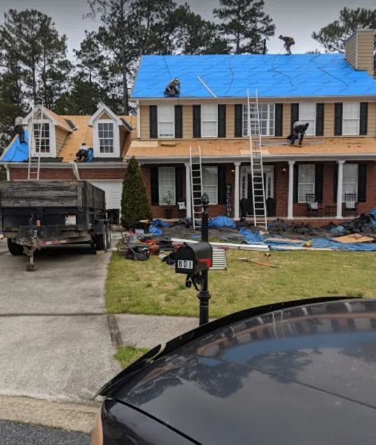 Slide of Rabbitt's Roofing
