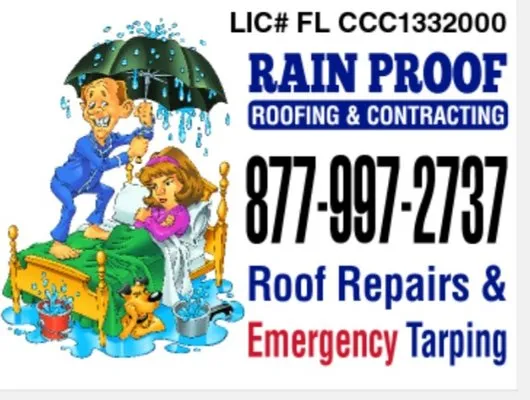 Rain Proof Roofing & Contracting Logo