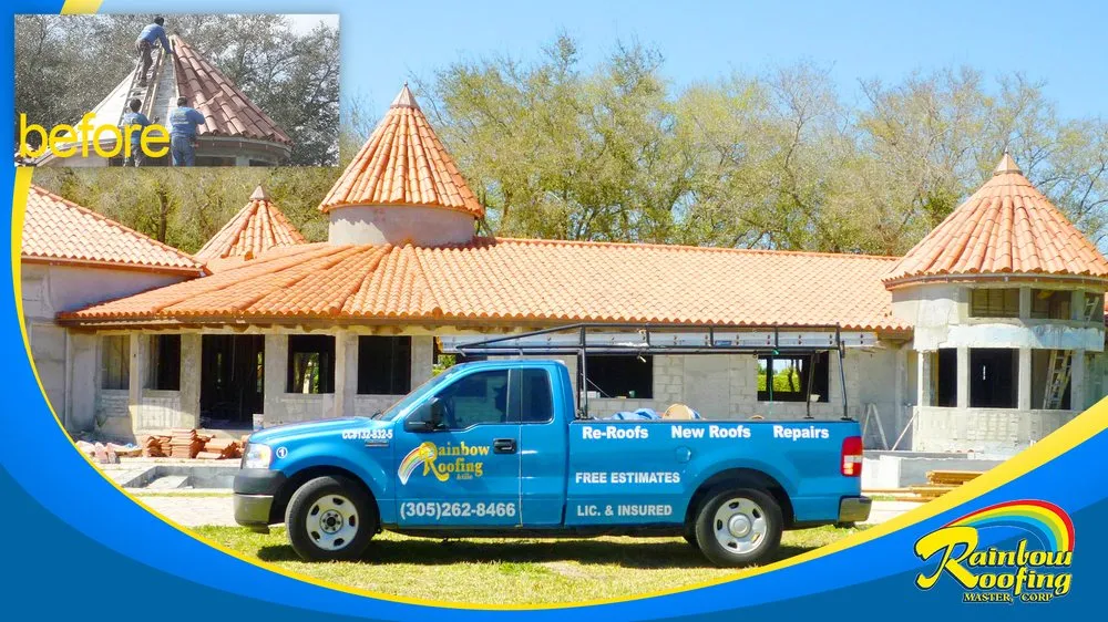 Slide of Rainbow Roofing Master