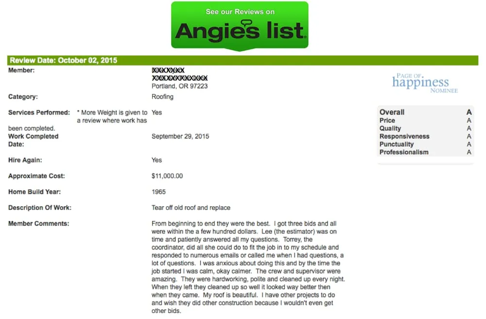 Slide of Raindrop Roofing NW