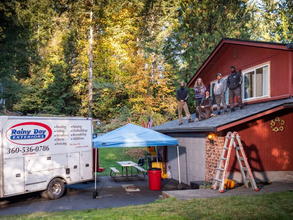Slide of Rainy Day Exteriors