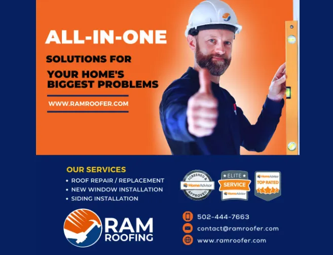 Slide of RAM Roofing & Remodeling