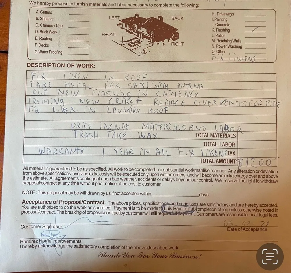 Slide of Ramirez Home Improvements