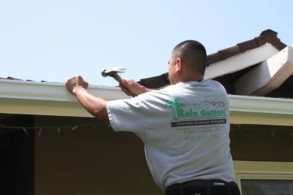 Slide of Rancho Rain Gutters