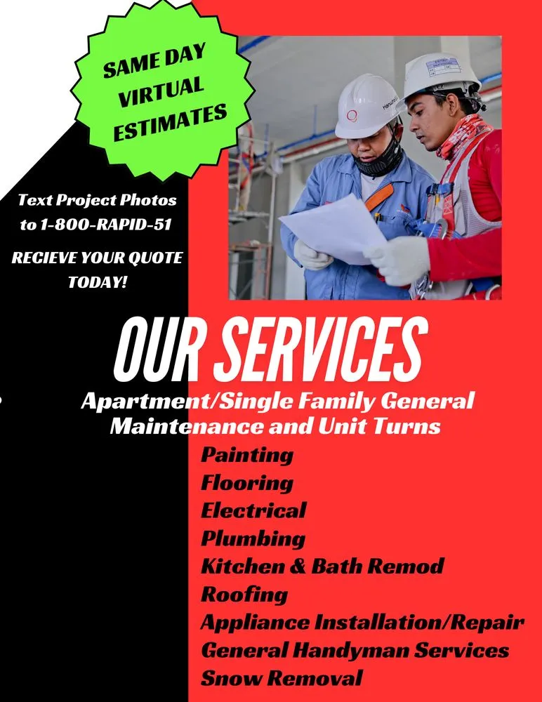 Slide of Rapid Handyman Service