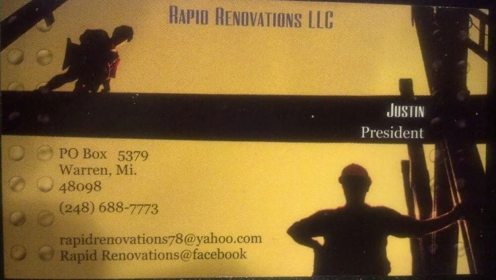 Slide of Rapid Handyman Service