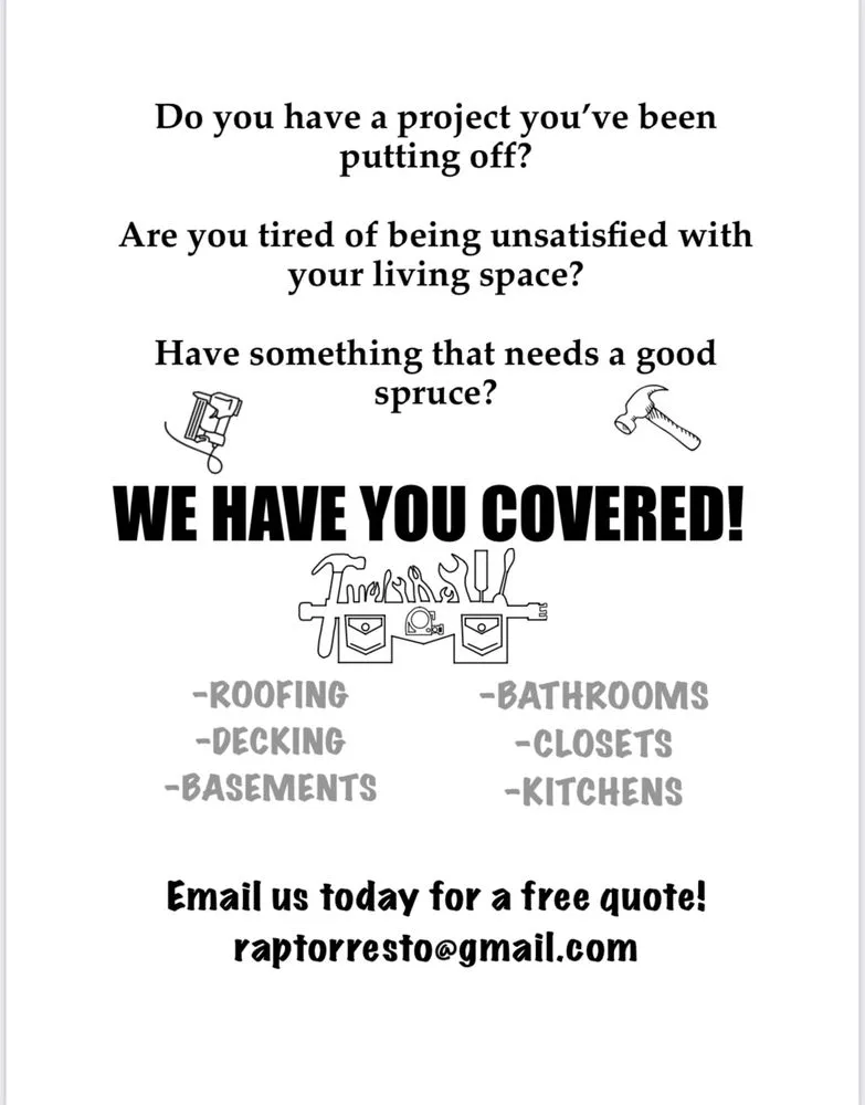 Slide of Raptor Restorations