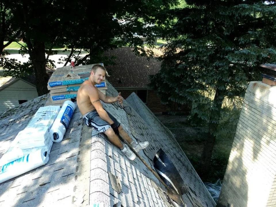 Slide of Rawson's Roofing