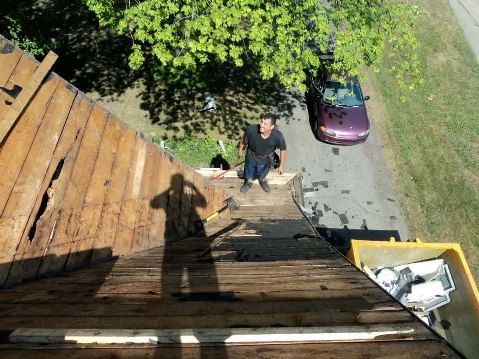 Slide of Rawson's Roofing