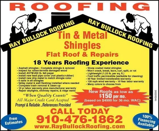 Slide of Ray Bullock Roofing