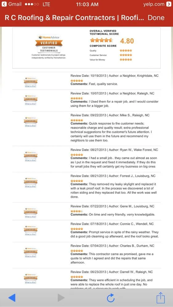 Slide of RC Roofing & Repair Contractors