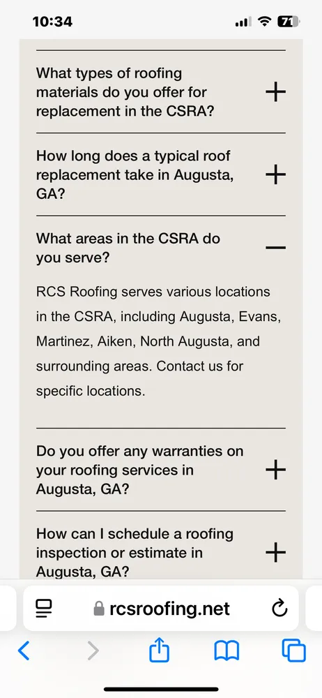 Slide of RCS Roofing