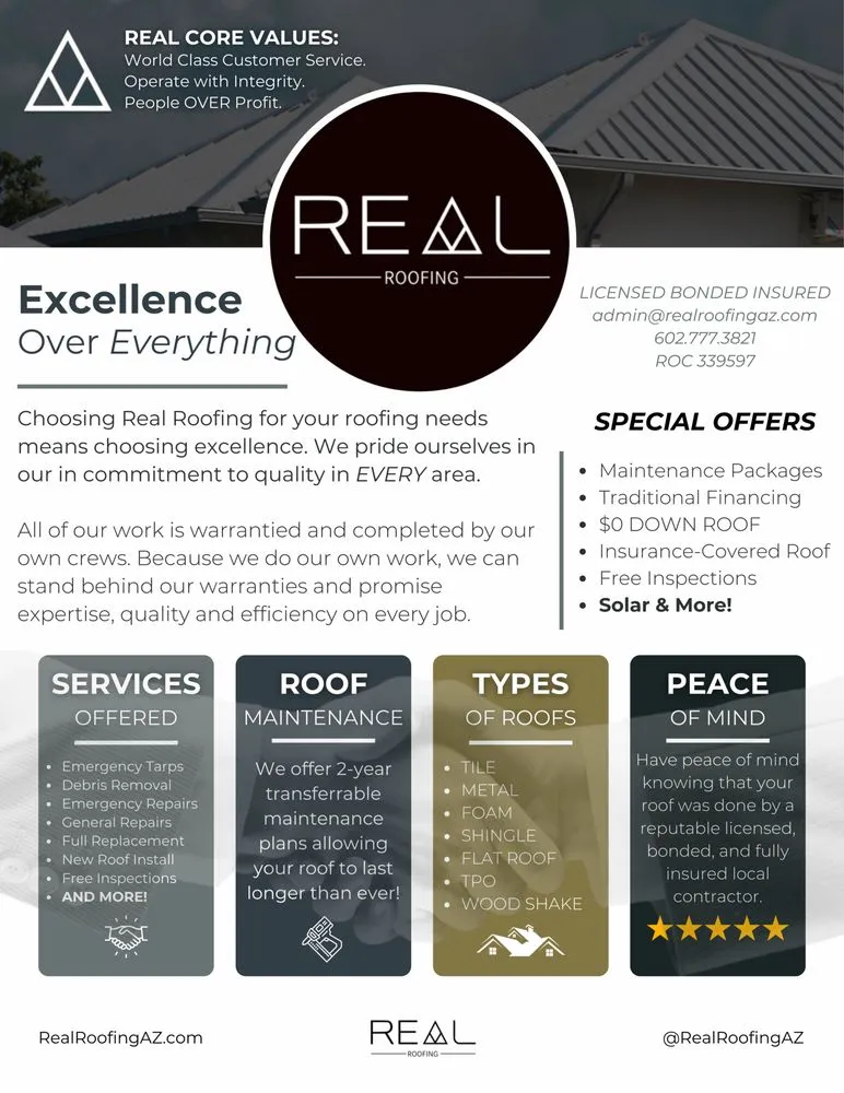 Slide of Real Roofing