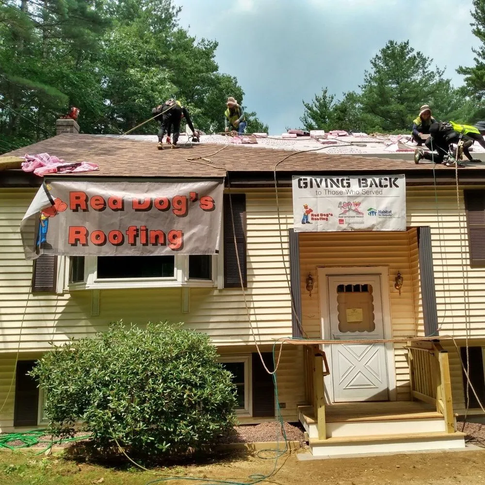 Slide of Red Dog's Roofing