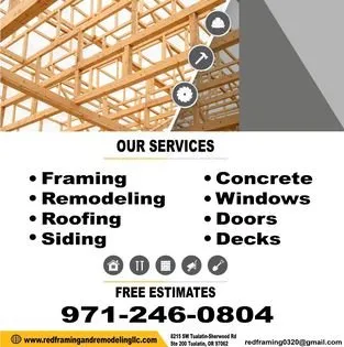 Slide of Red Framing & Remodeling