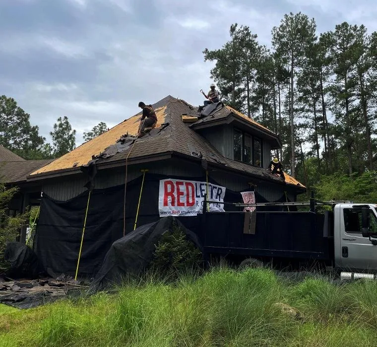 Slide of Red Letter Roofing