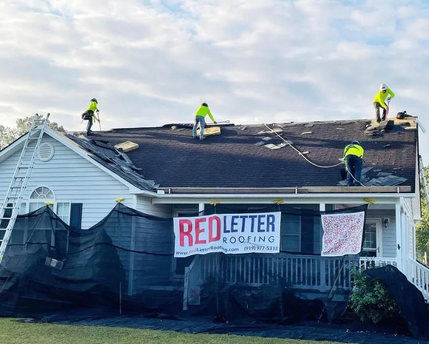 Slide of Red Letter Roofing