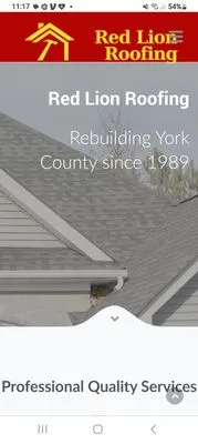 Redlion Roofing Siding and Remodeling Logo