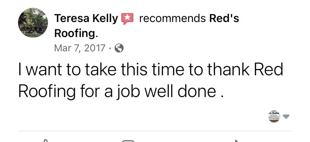 Slide of Red's Roofing & Construction