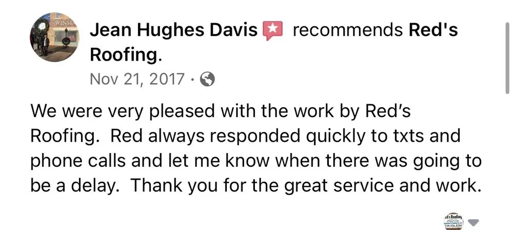 Slide of Red's Roofing & Construction