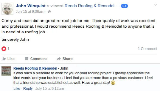 Slide of Reed's Roofing & Remodel