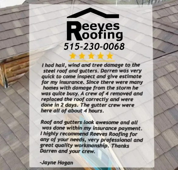 Emergency shingle roofing service for homes across Anita, IA - Reeves Roofing