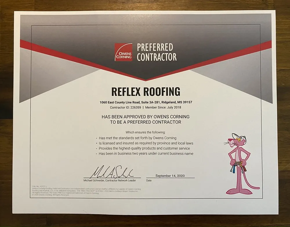 Slide of Reflex Roofing & Construction