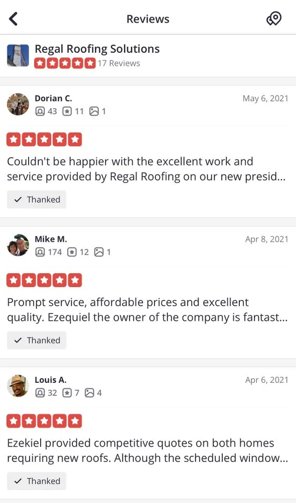 Slide of Regal Roofing Solutions