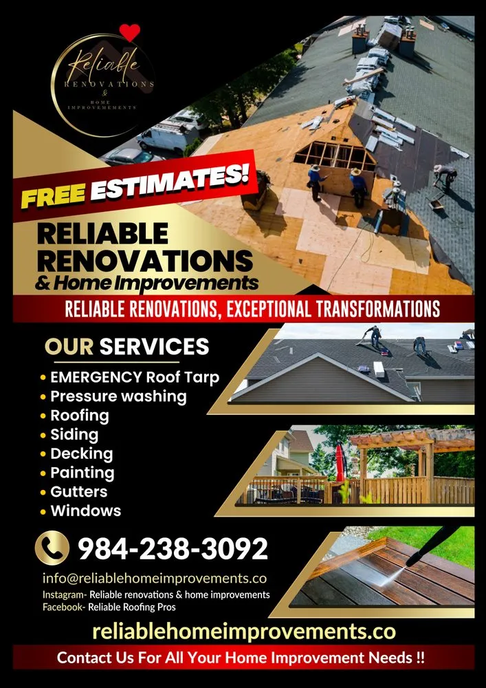 Slide of Reliable Renovations & Home Improvements