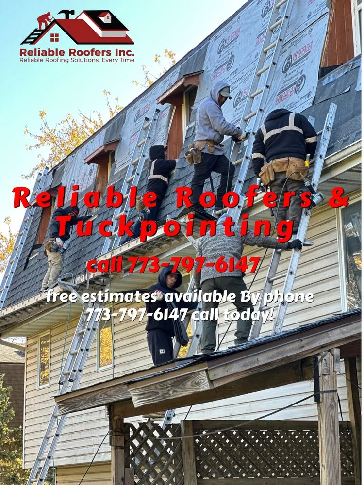 Slide of Reliable Roofers & Tuck Pointing