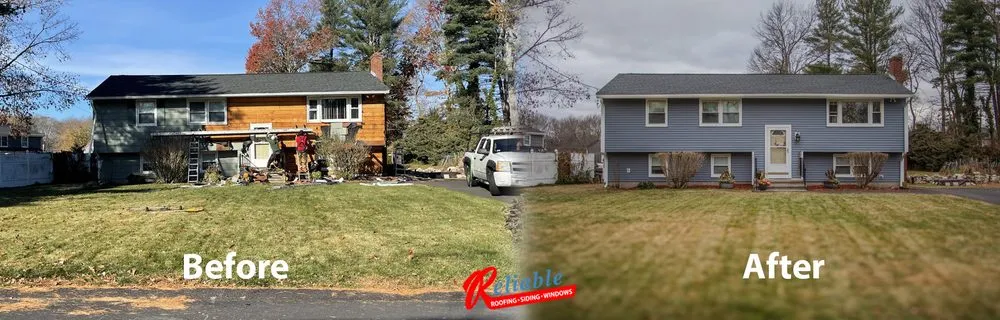 Slide of Reliable Roofing Siding and Windows