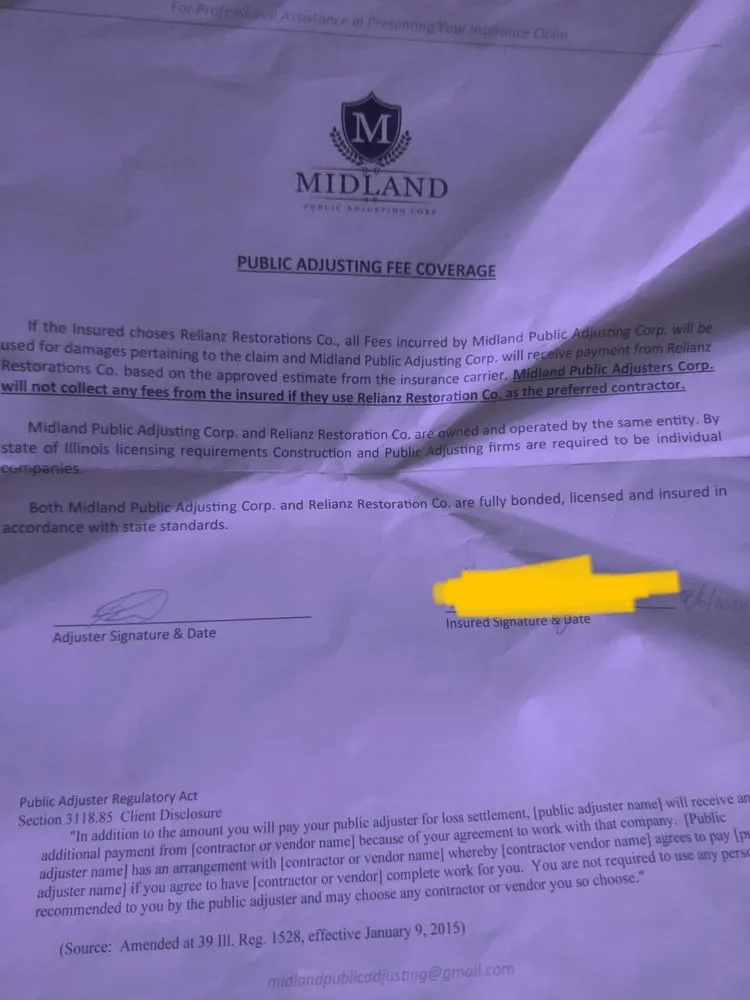 Slide of Relianz Restorations