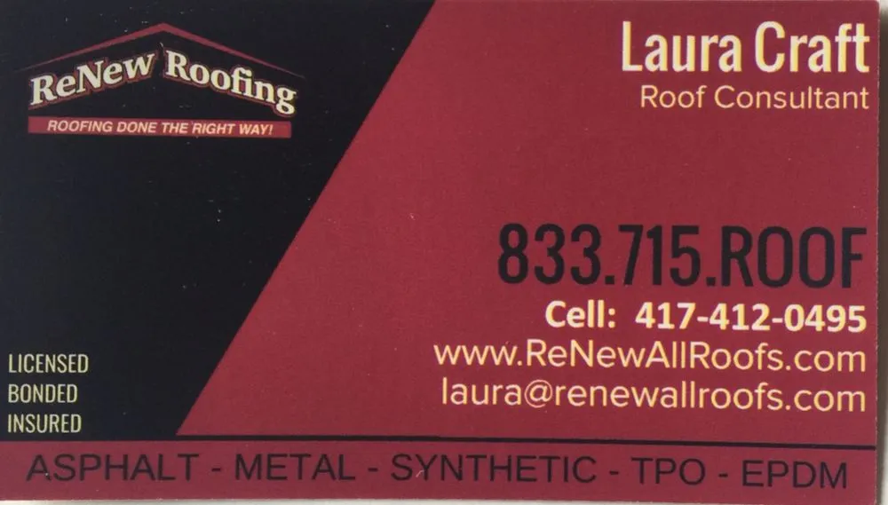 Slide of renew roofing