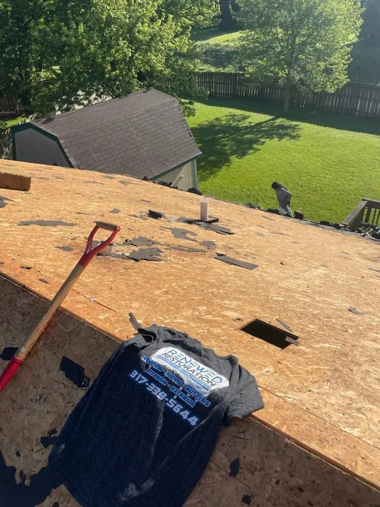 Expert shingle roofing service in Clayton, IN by Renewed Restoration