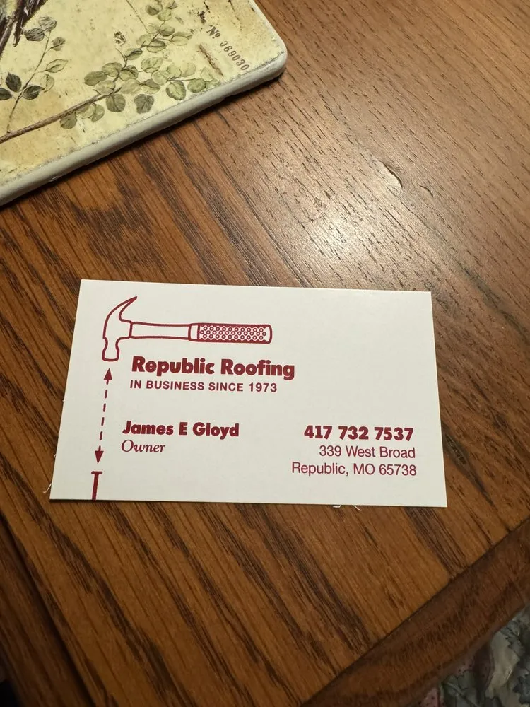 Slide of Republic Roofing