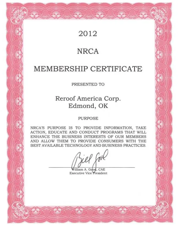 Slide of Reroof America Contractors