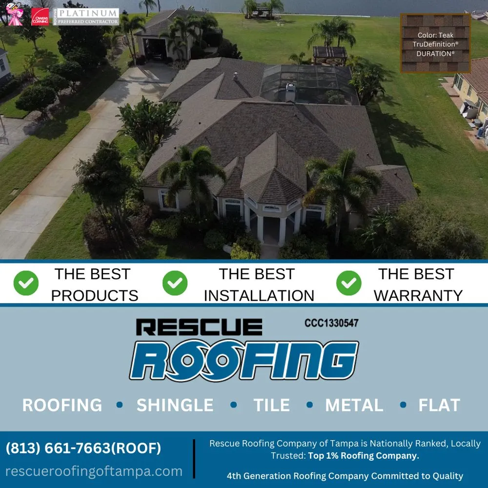 Slide of Rescue Roofing