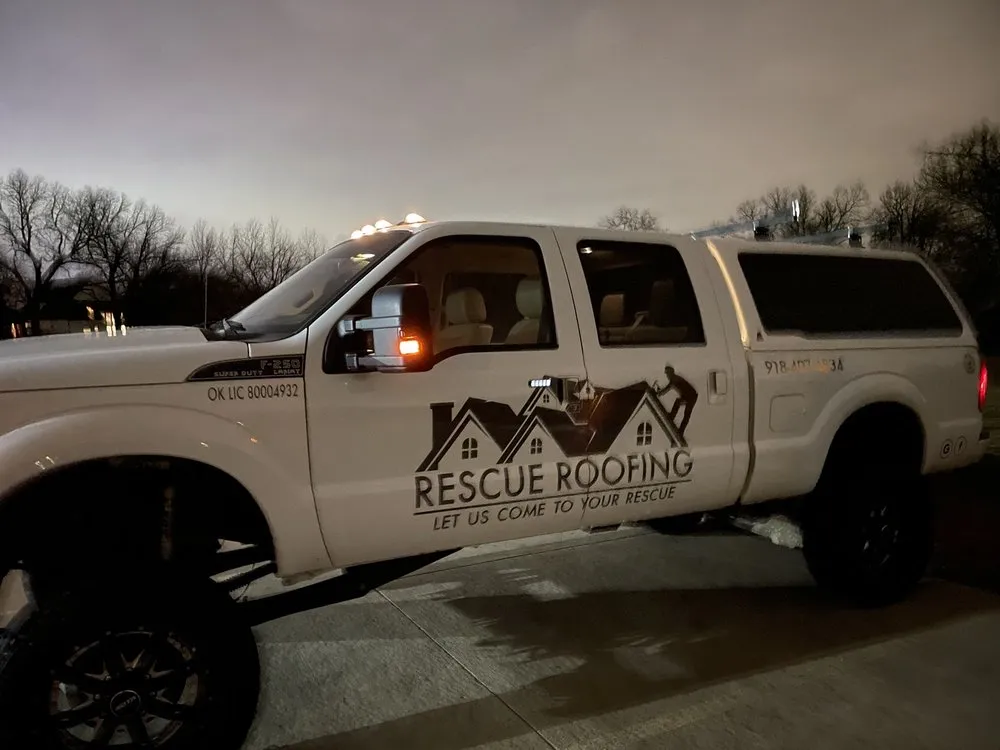 Slide of Rescue Roofing