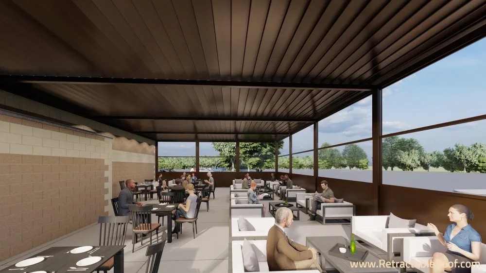 Slide of Retractable Roof