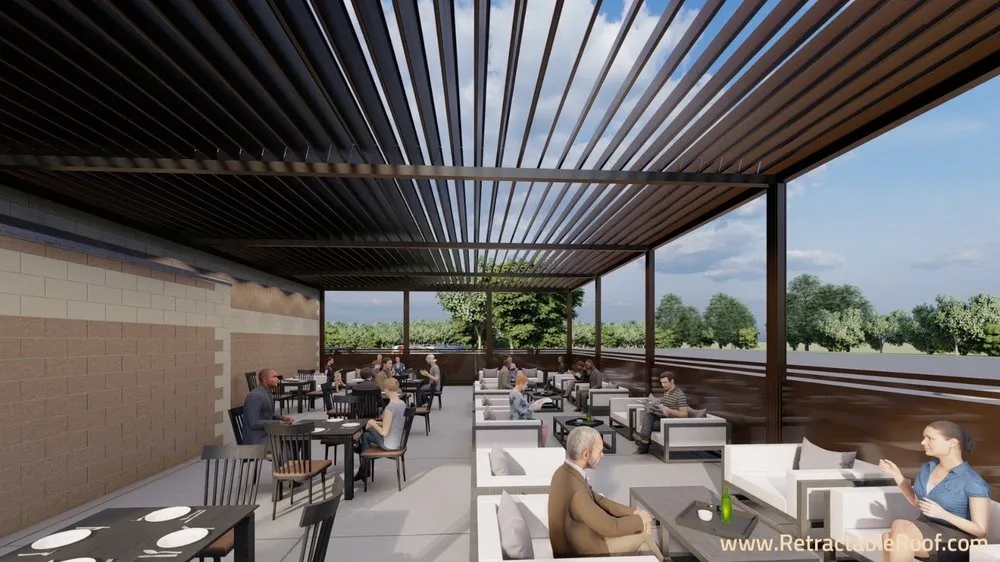 Slide of Retractable Roof